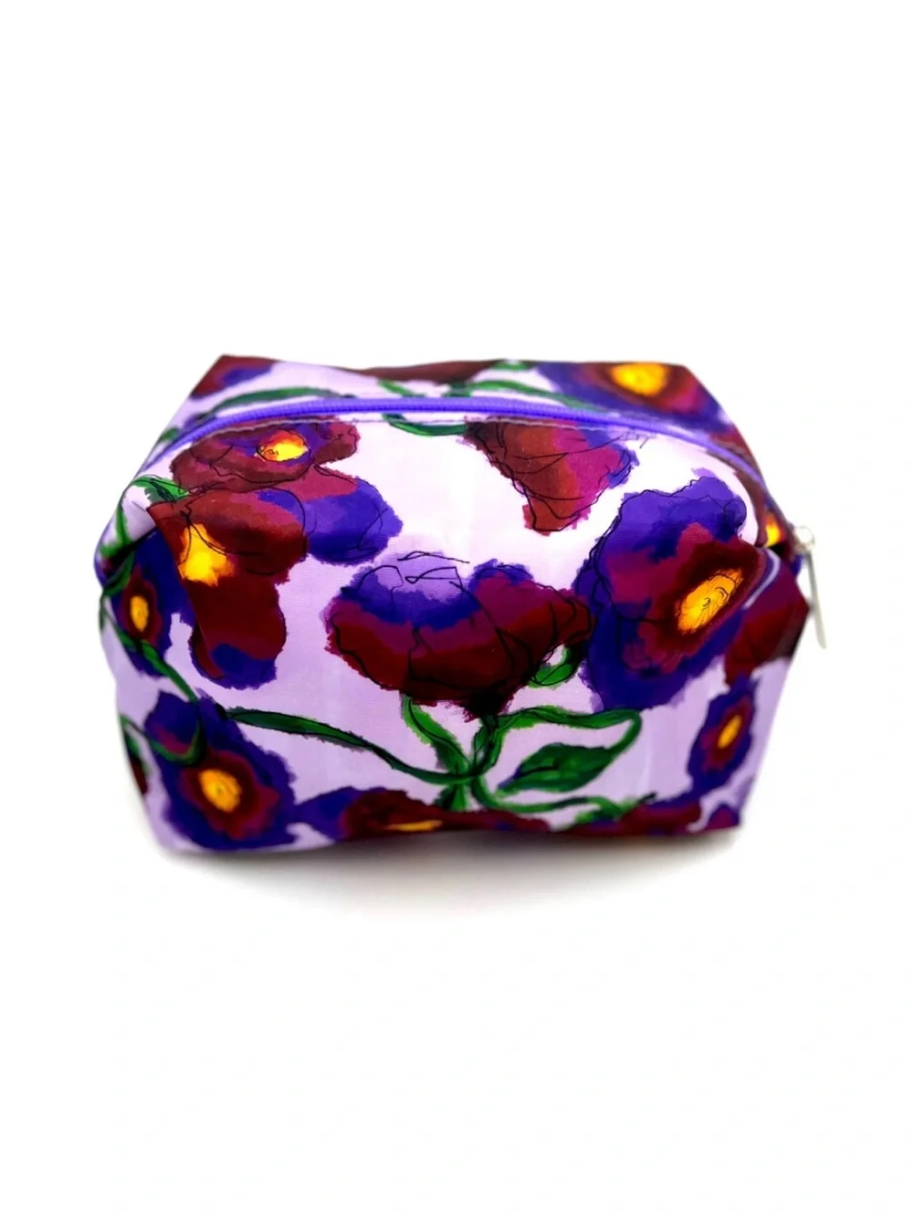 Jonathan Cohen Lavender Floral Cosmetic Pouch
